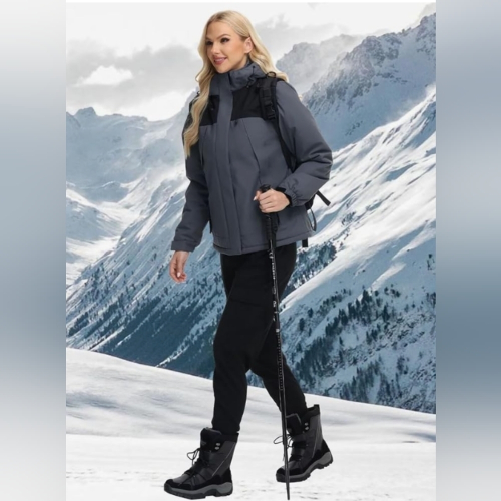 *nwt* insulated waterproof winter coat women's size xl - Picture 3 of 6
